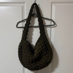 Ododos Olive green Quilted Women's Bag